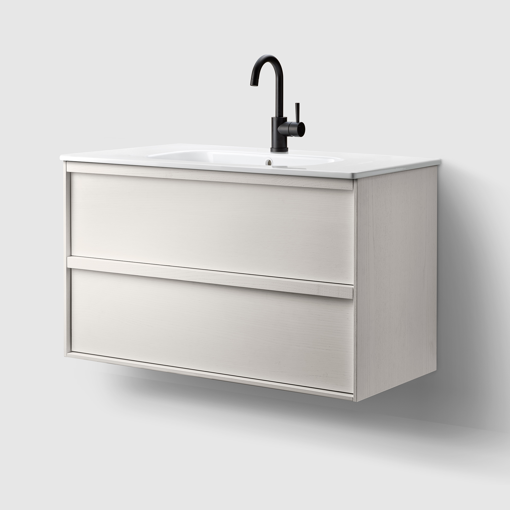 Tvättställsskåp Haven H2/100 med Porslinshandfat